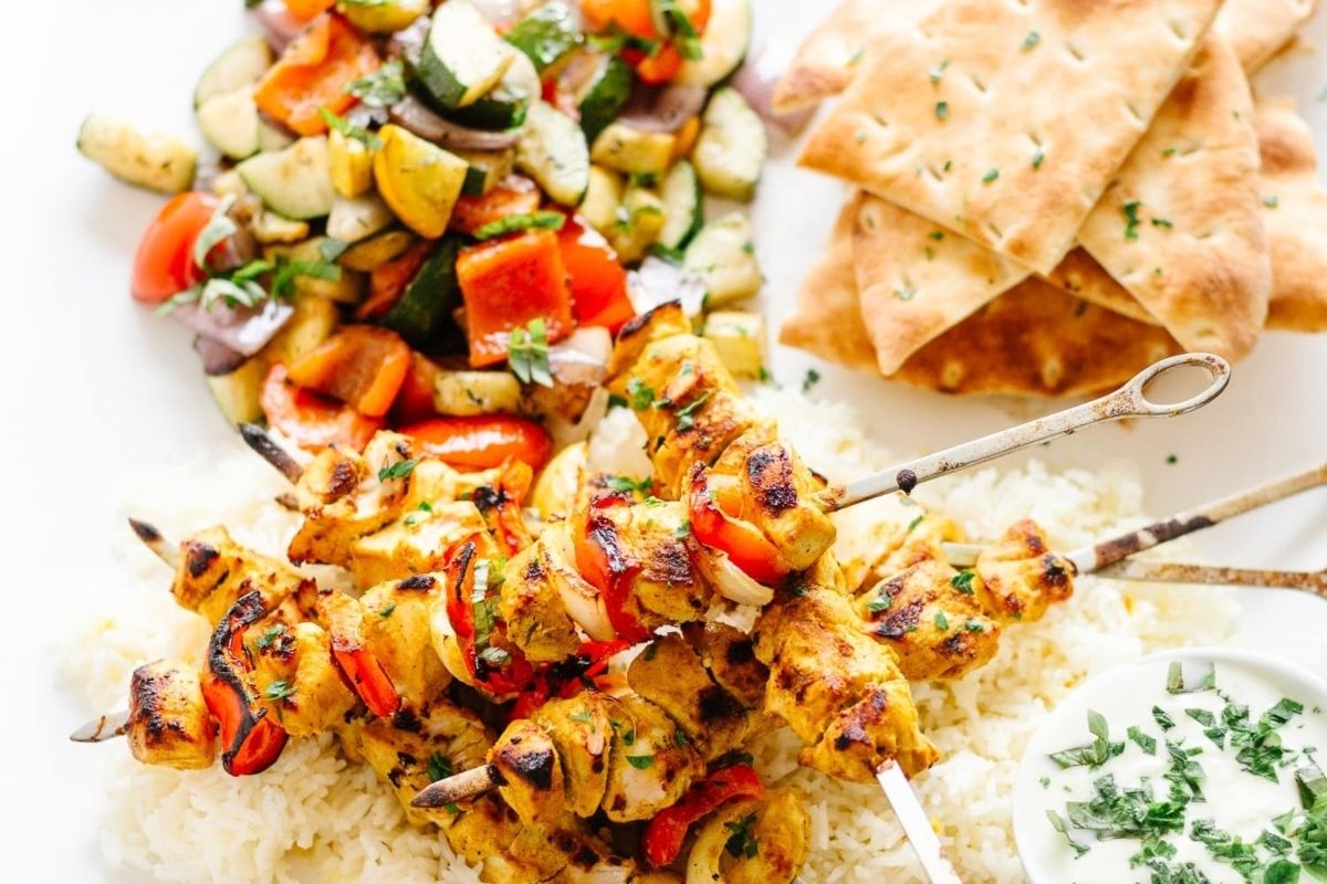 Grilled Tandoori Chicken Kebabs