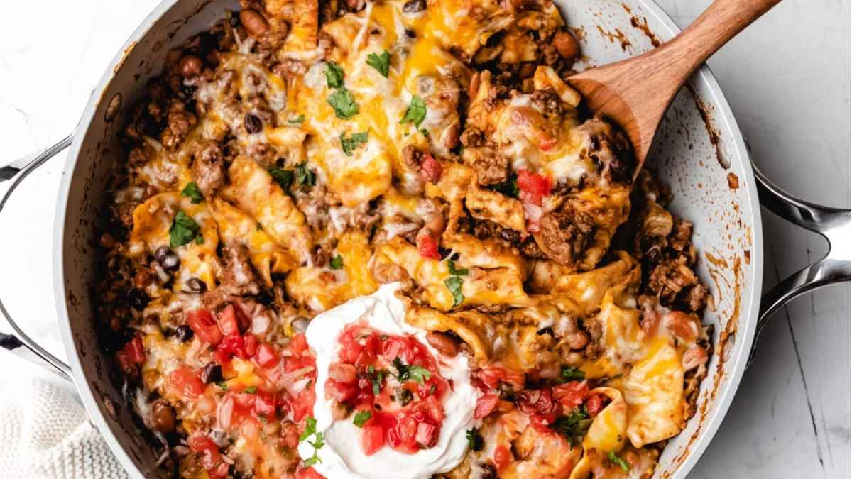 Ground Beef Burrito Skillet.