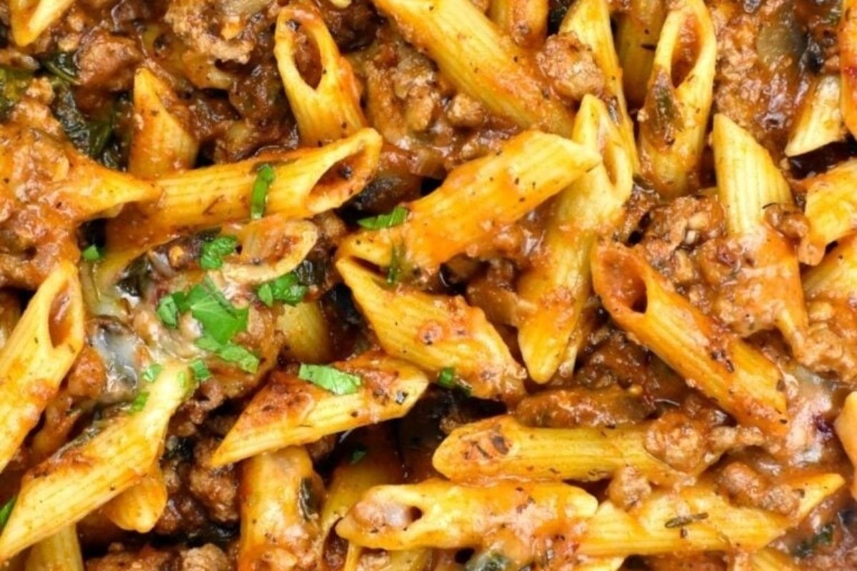 Ground Turkey Pasta Bake