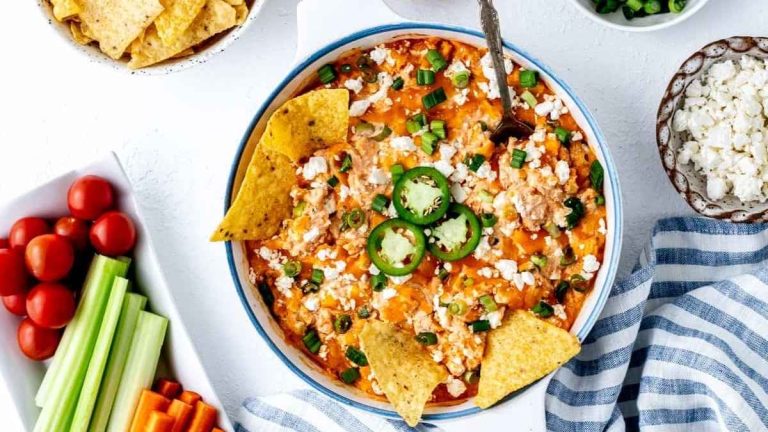 Healthy Buffalo Chicken Dip.