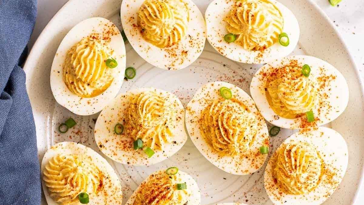 Healthy Deviled Eggs.