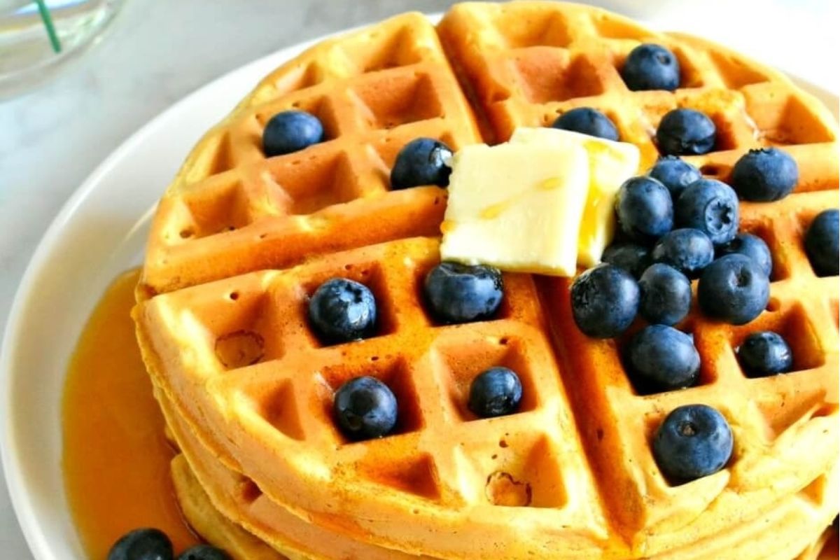 Healthy Sweet Potato Waffles