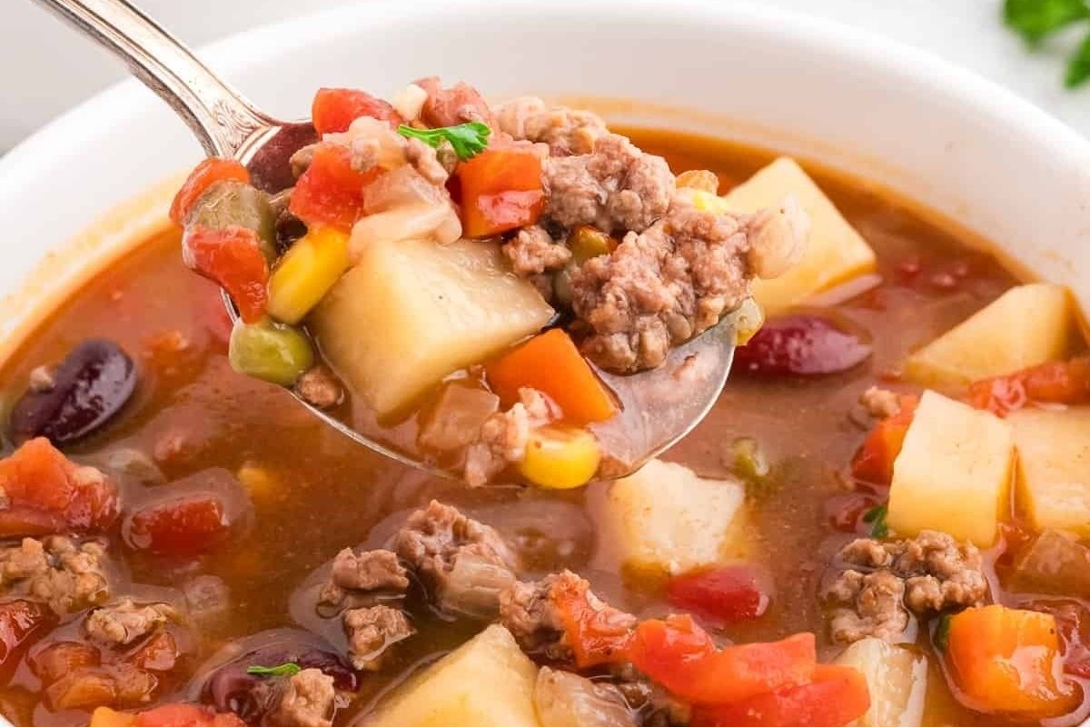 Hearty Crock Pot Cowboy Soup