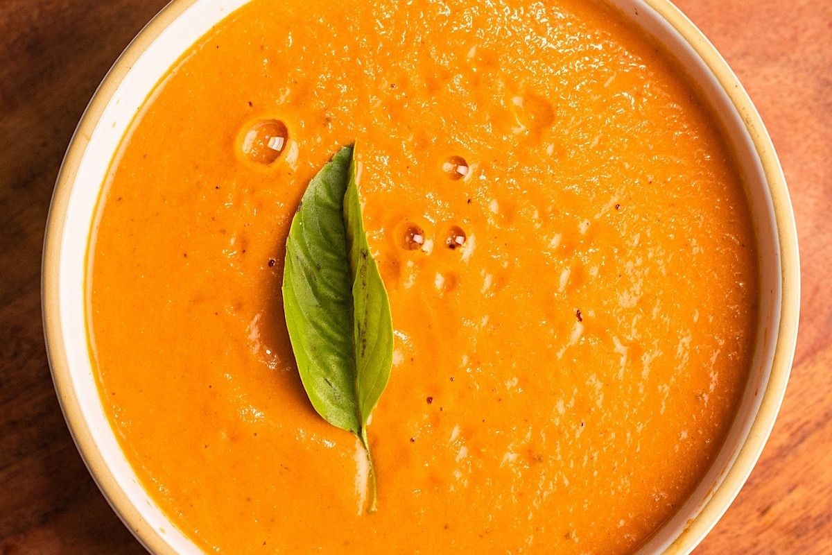 High Protein Tomato Soup With Cottage Cheese
