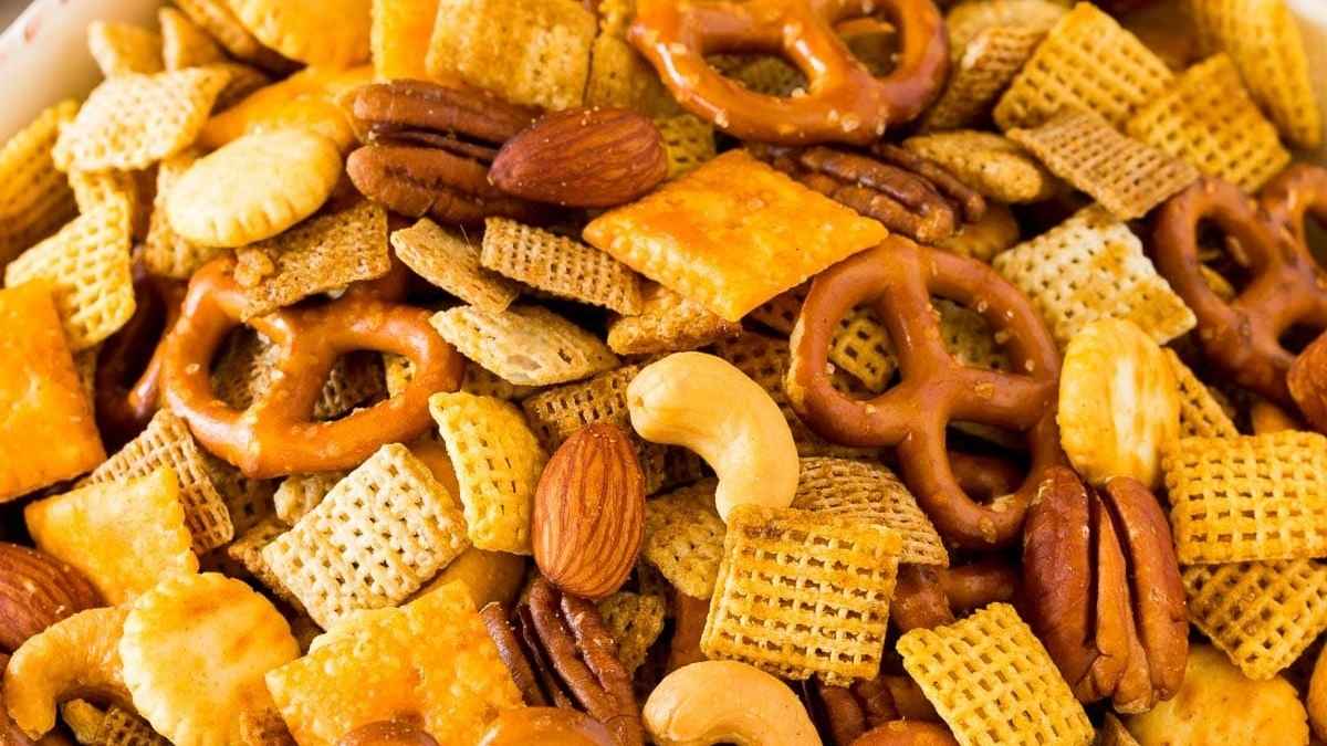 Homemade Chex Mix. 
