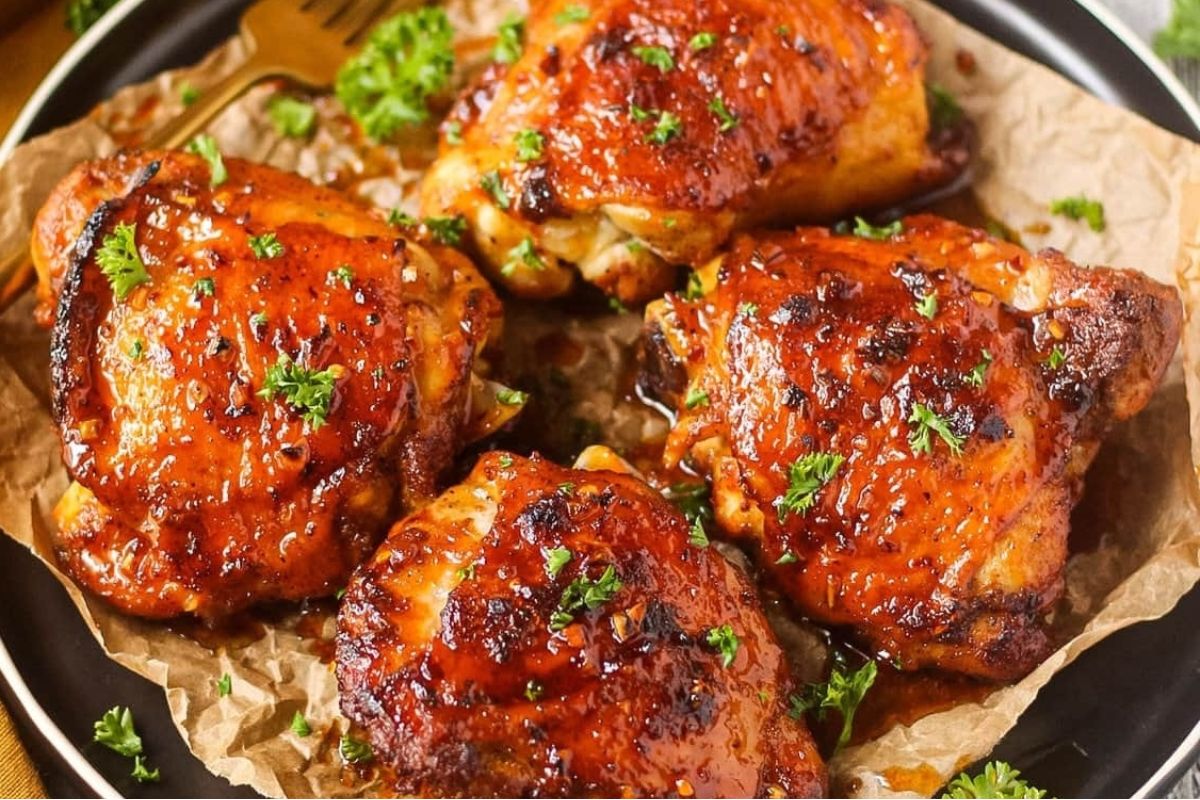 Hot Honey Chicken Thighs