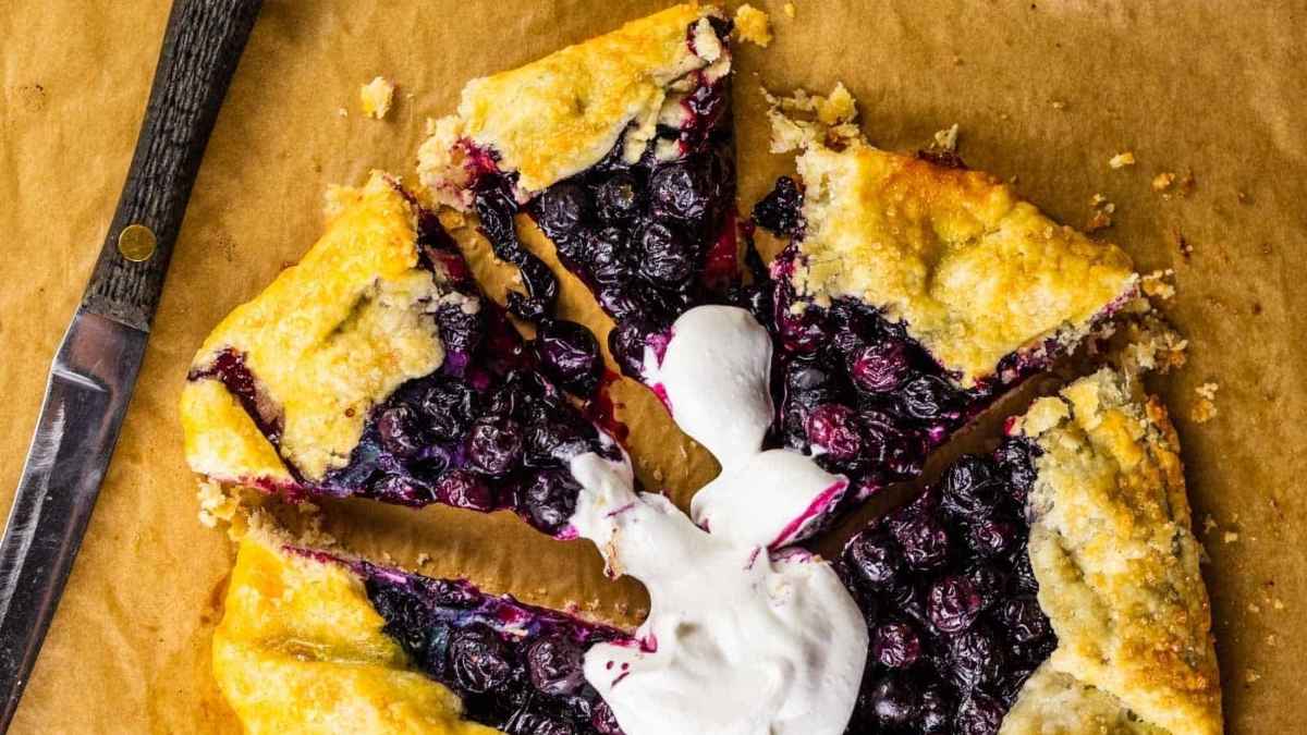 Italian Blueberry Crostata.