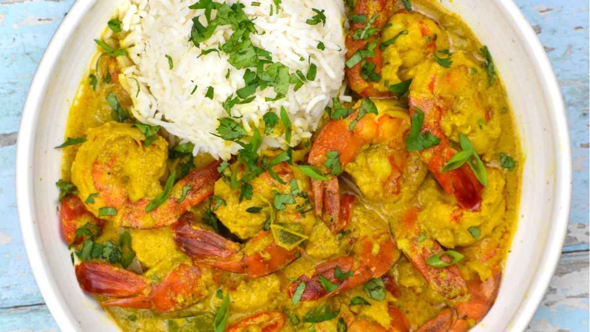 Authentic Spicy Thai Shrimp Salad.