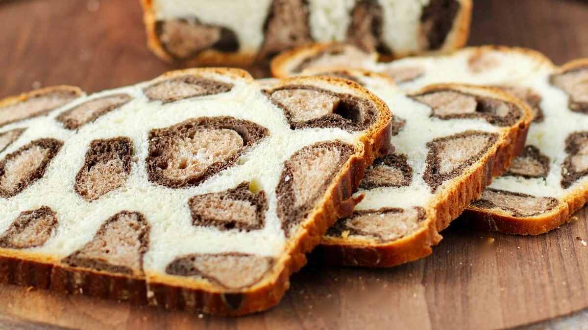 Leopard Print Milk Bread. 