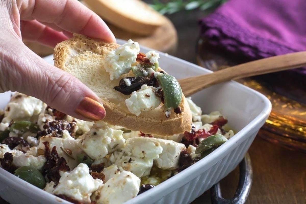 Low Fodmap Baked Feta With Olives Sundried Tomatoes