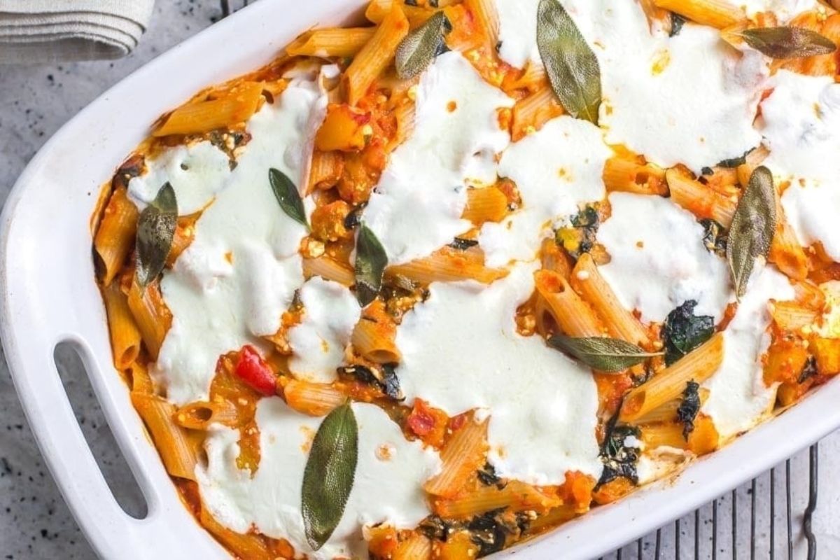 Low Fodmap Roasted Pumpkin Baked Pasta With Sage