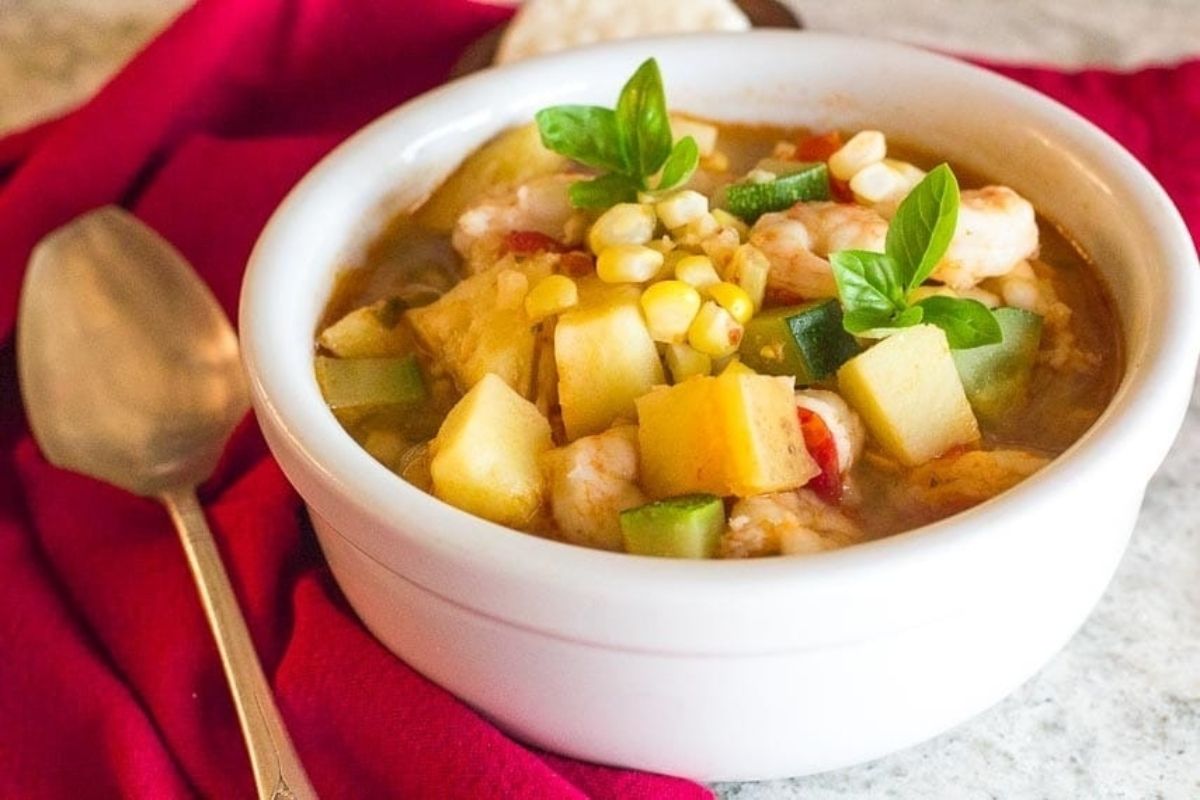 Low Fodmap Shrimp Corn Chowder