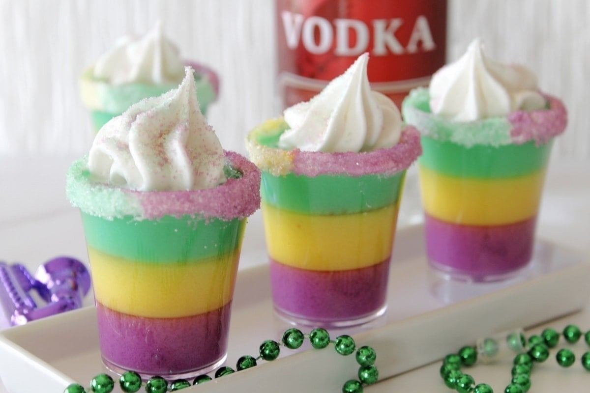 Mardi Gras Green Jello Shots Easy Vodka Recipe