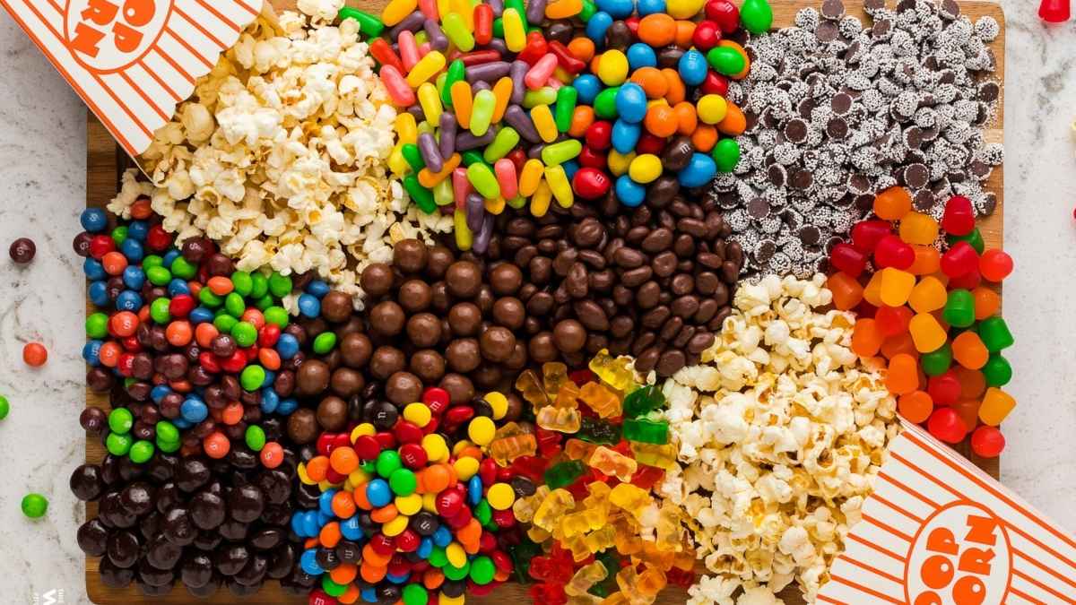 Movie Night Snack Board. 
