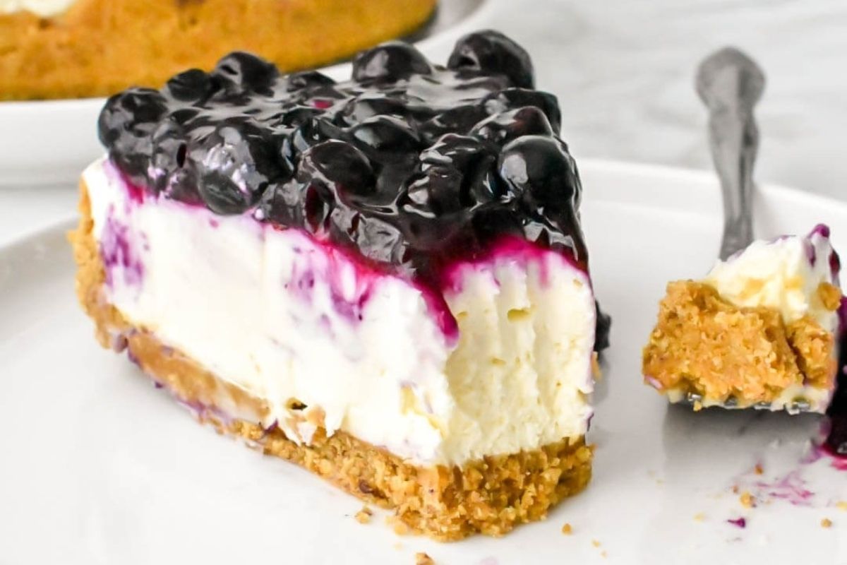 No Bake Blueberry Cheesecake