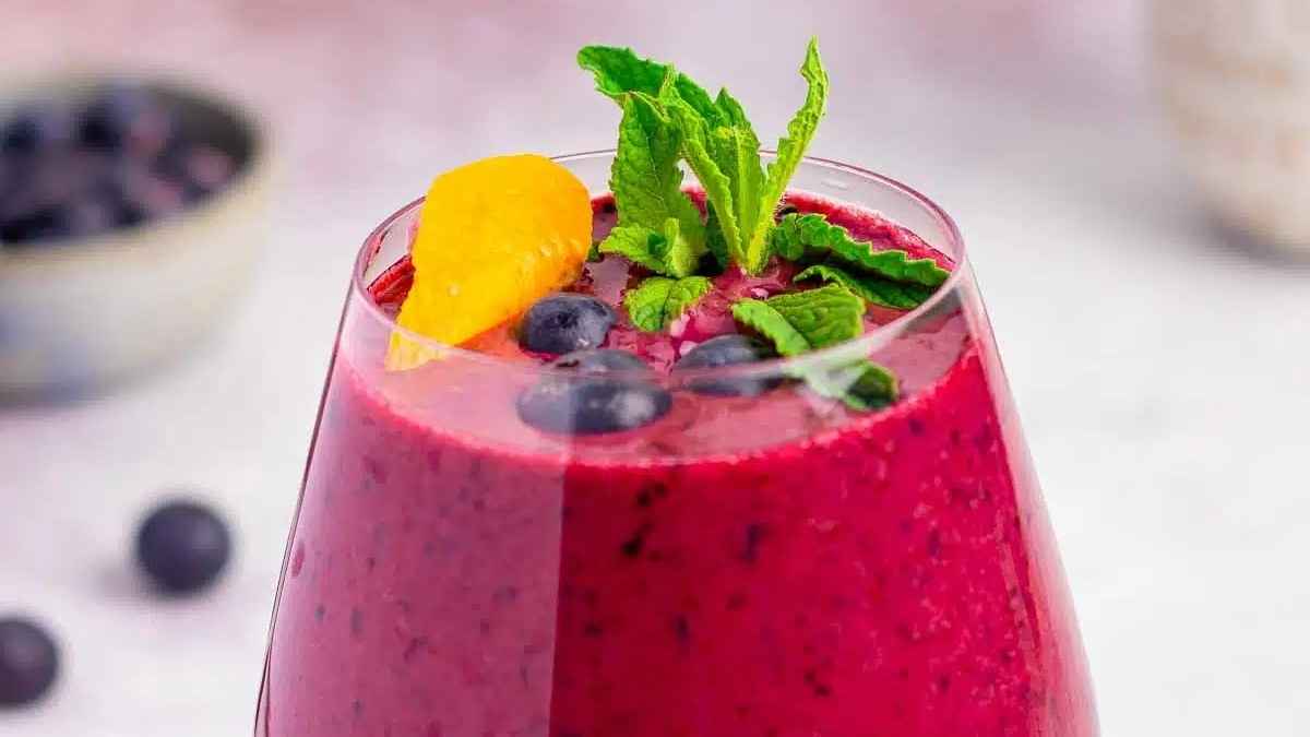 Orange-Blueberry Smoothie.