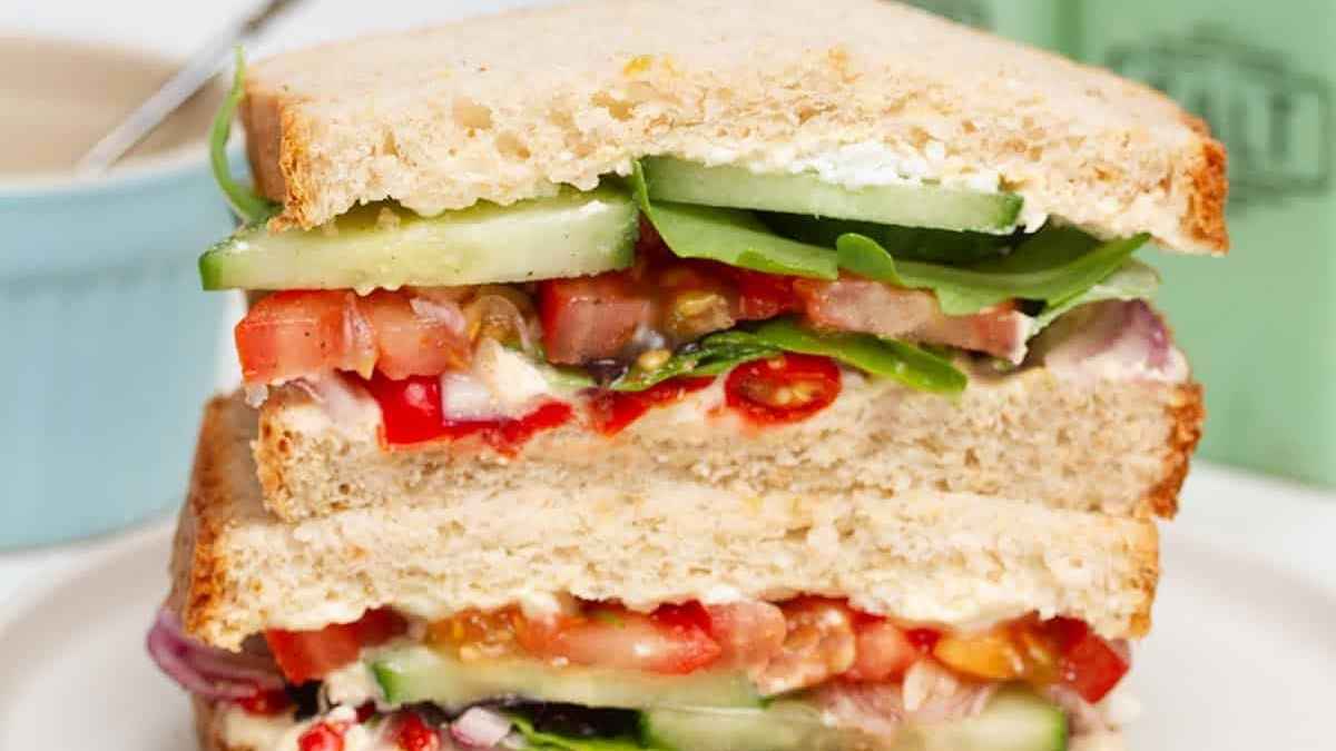 Panera Mediterranean Veggie Sandwich.