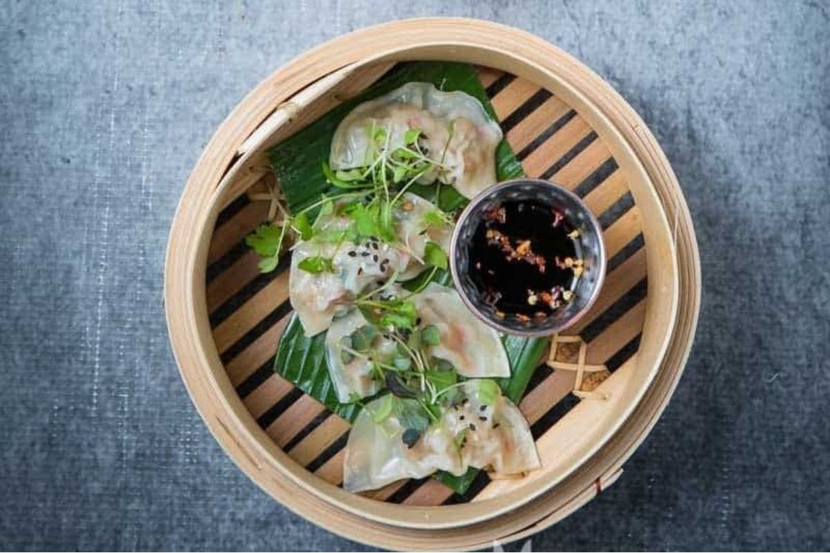 Prawn Dumplings With Soy And Mirin Dipping Sauce