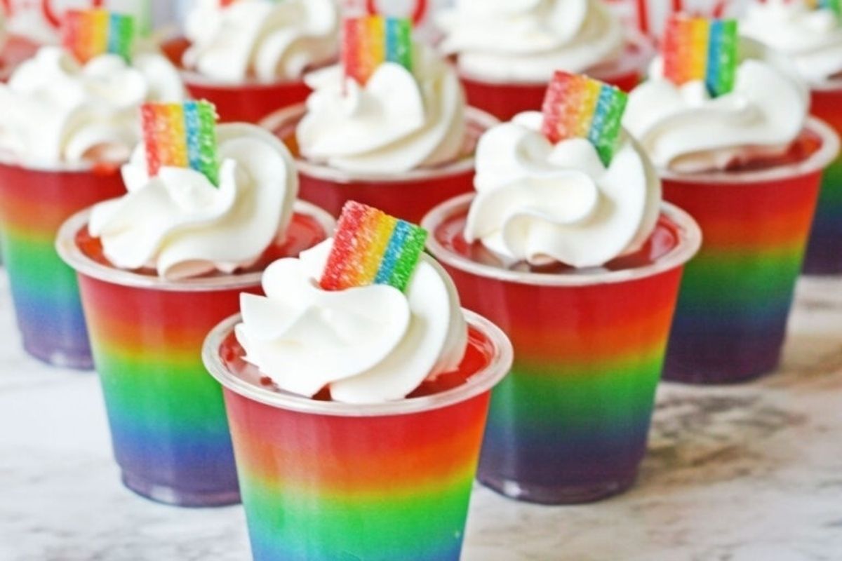 Rainbow Jello Shots Easy Jello Shot Recipe For Pride