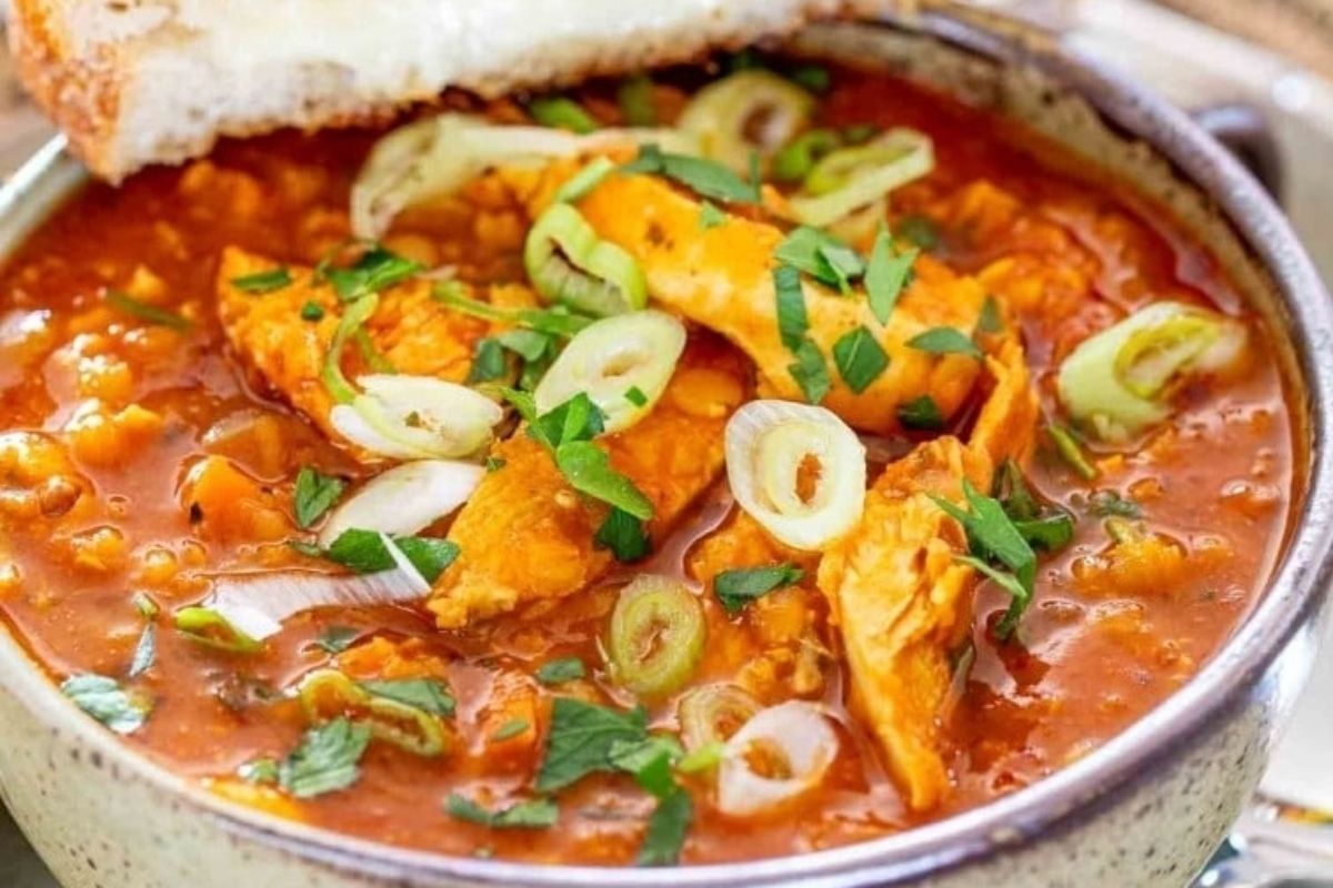 Red Lentil Chicken Soup