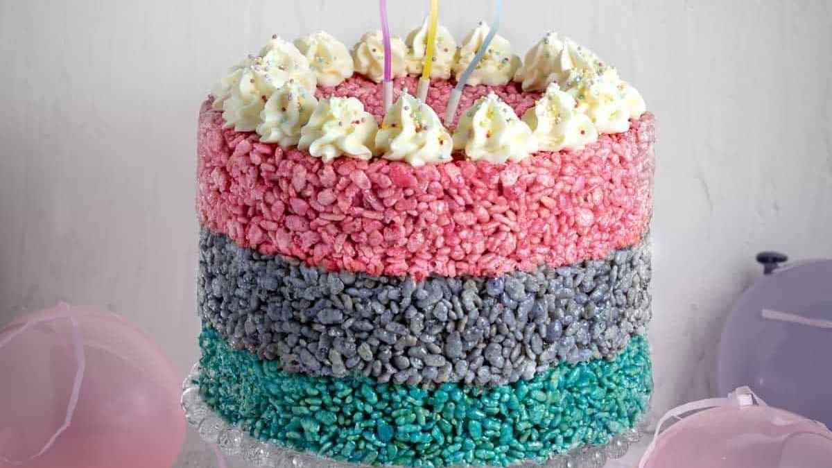 Rice Krispie Cake.
