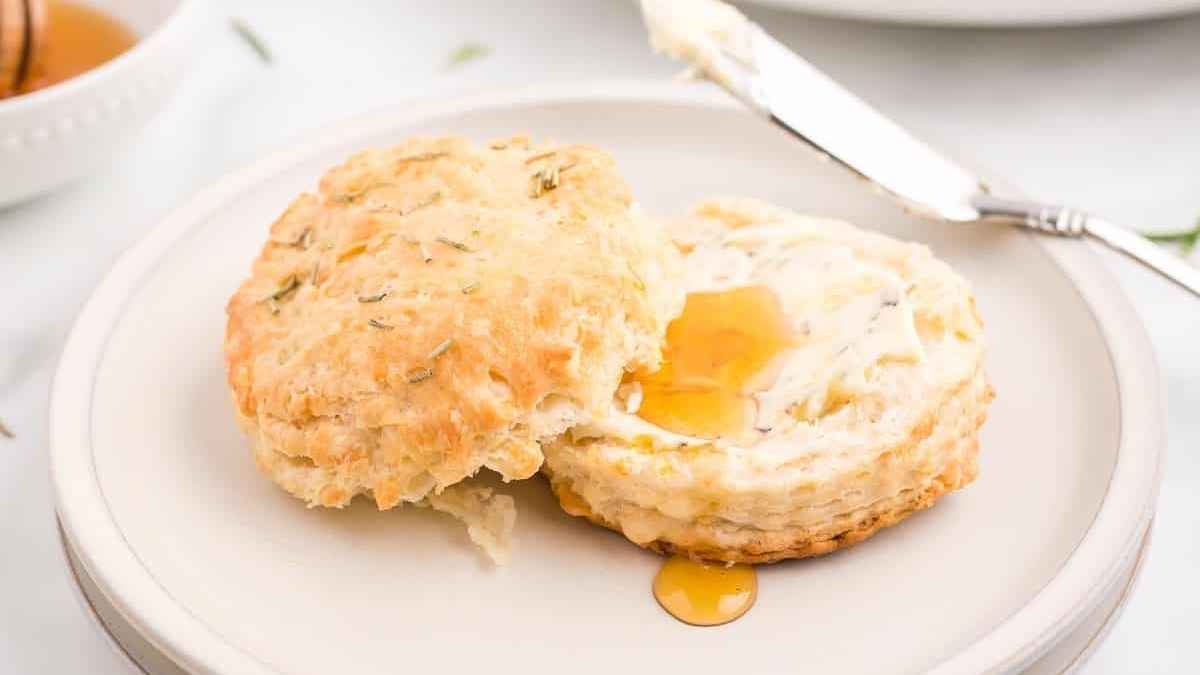 Rosemary Cheddar Biscuits. 