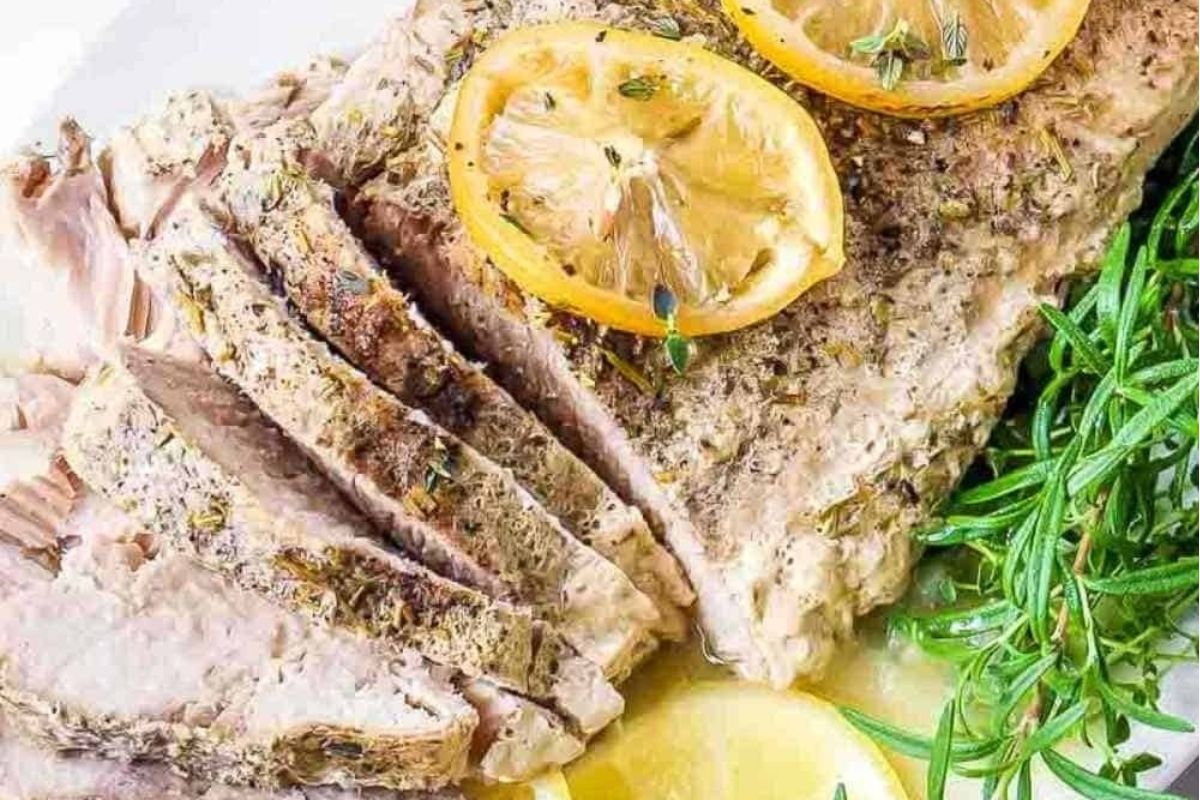 Slow Cooker Pork Roast With Lemon