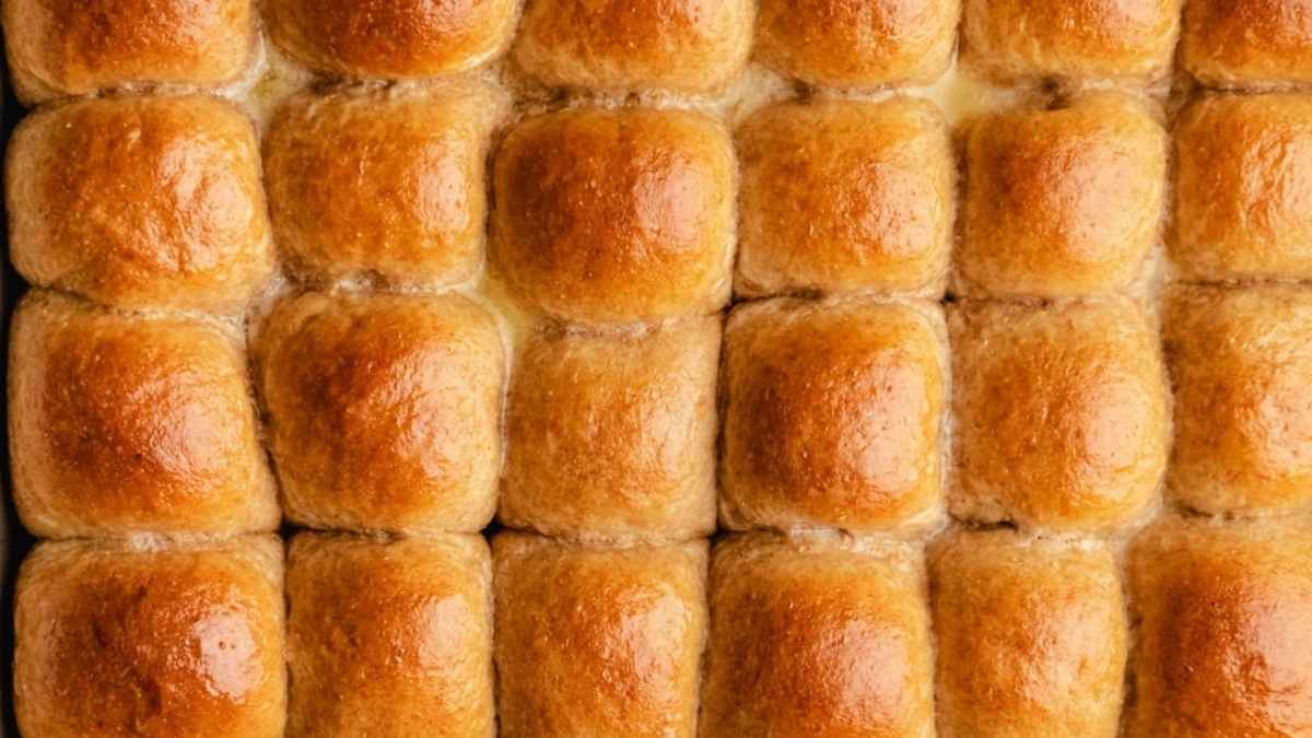 Soft Honey Whole Wheat Dinner Rolls.