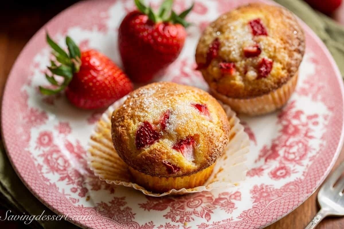 Strawberry Muffins With Orange