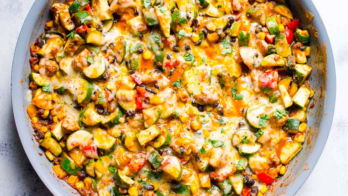 Tex Mex Chicken And Zucchini.