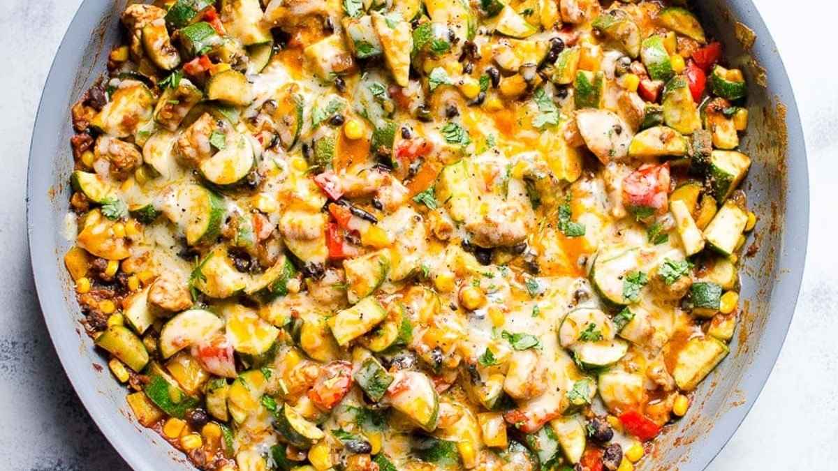 Tex Mex Chicken And Zucchini.