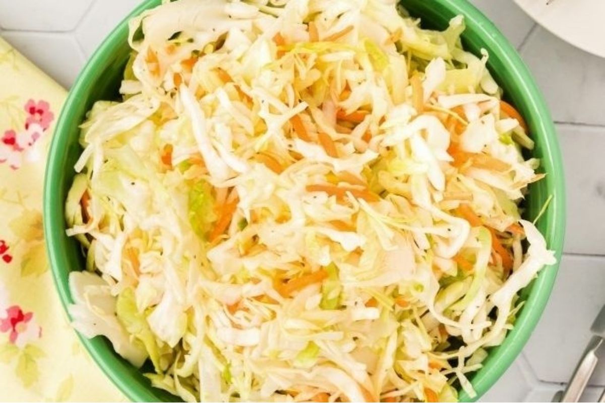 The Best Tangy Vinegar Coleslaw No Mayo Recipe