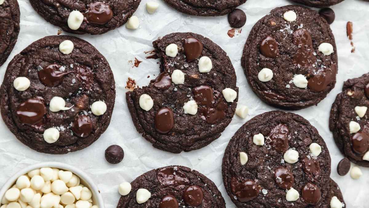 triple chocolate cookies.