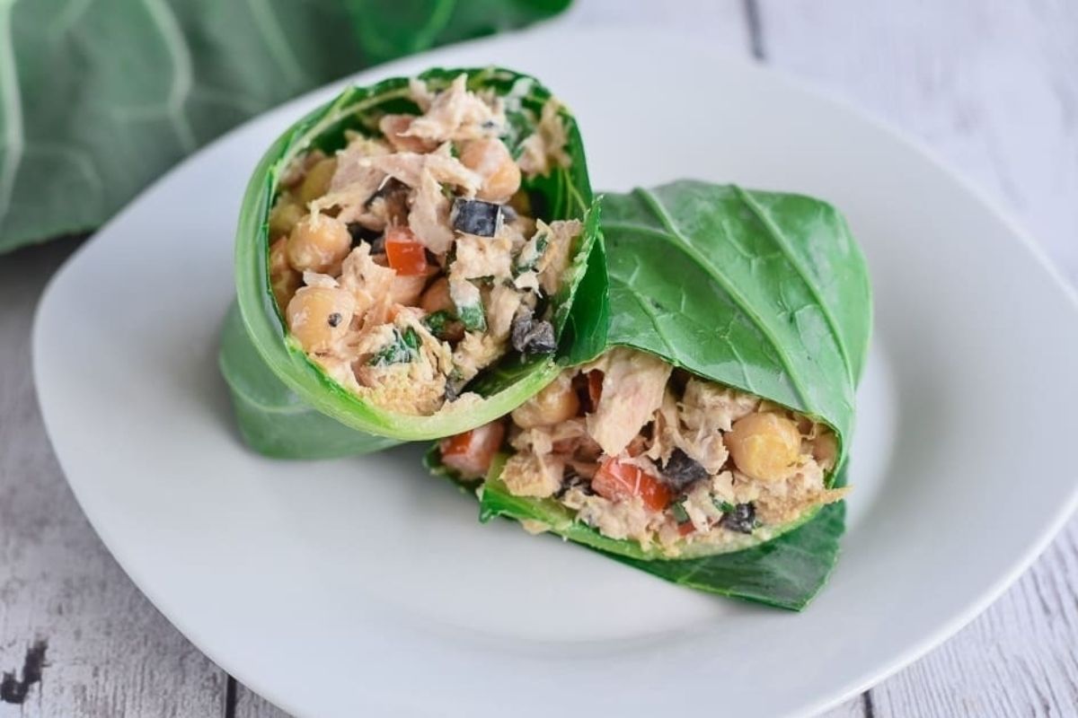 Tuna Salad Collard Wraps