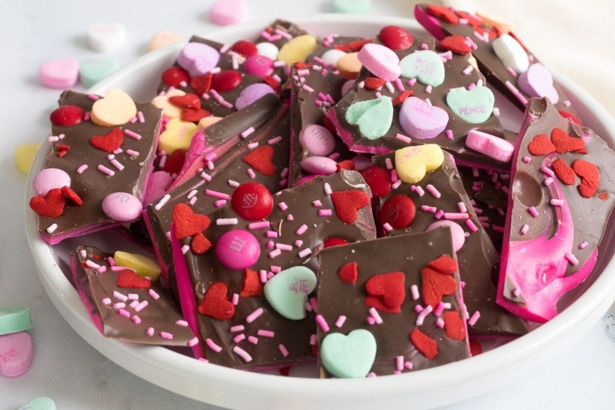 Valentine Bark Recipe with Free Printable
