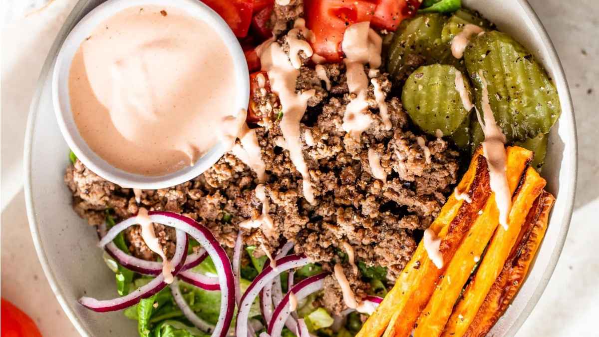Burger bowl.