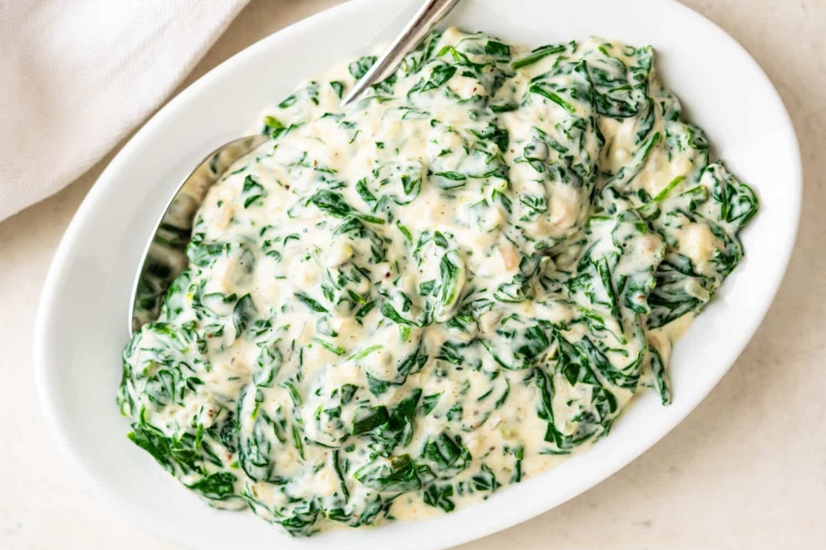 Steakhouse Creamed Spinach.