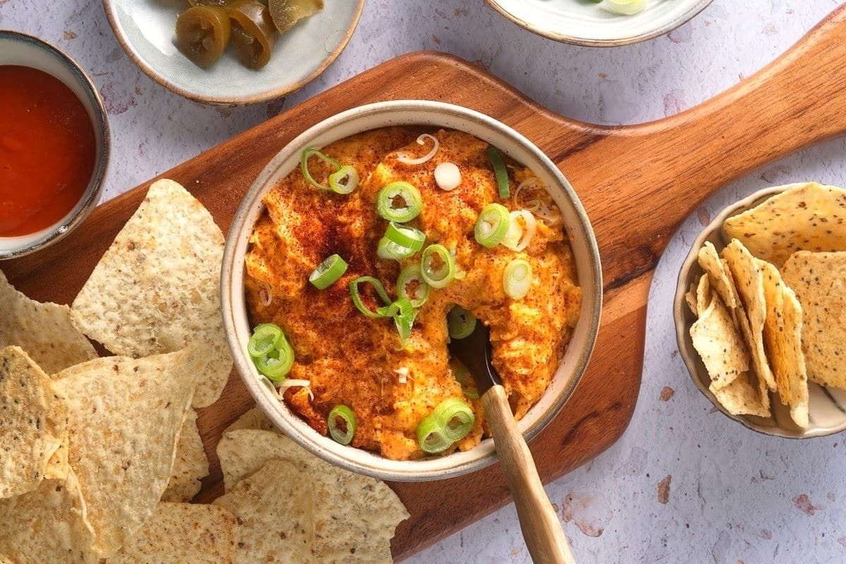 easy slow cooker buffalo chicken dip