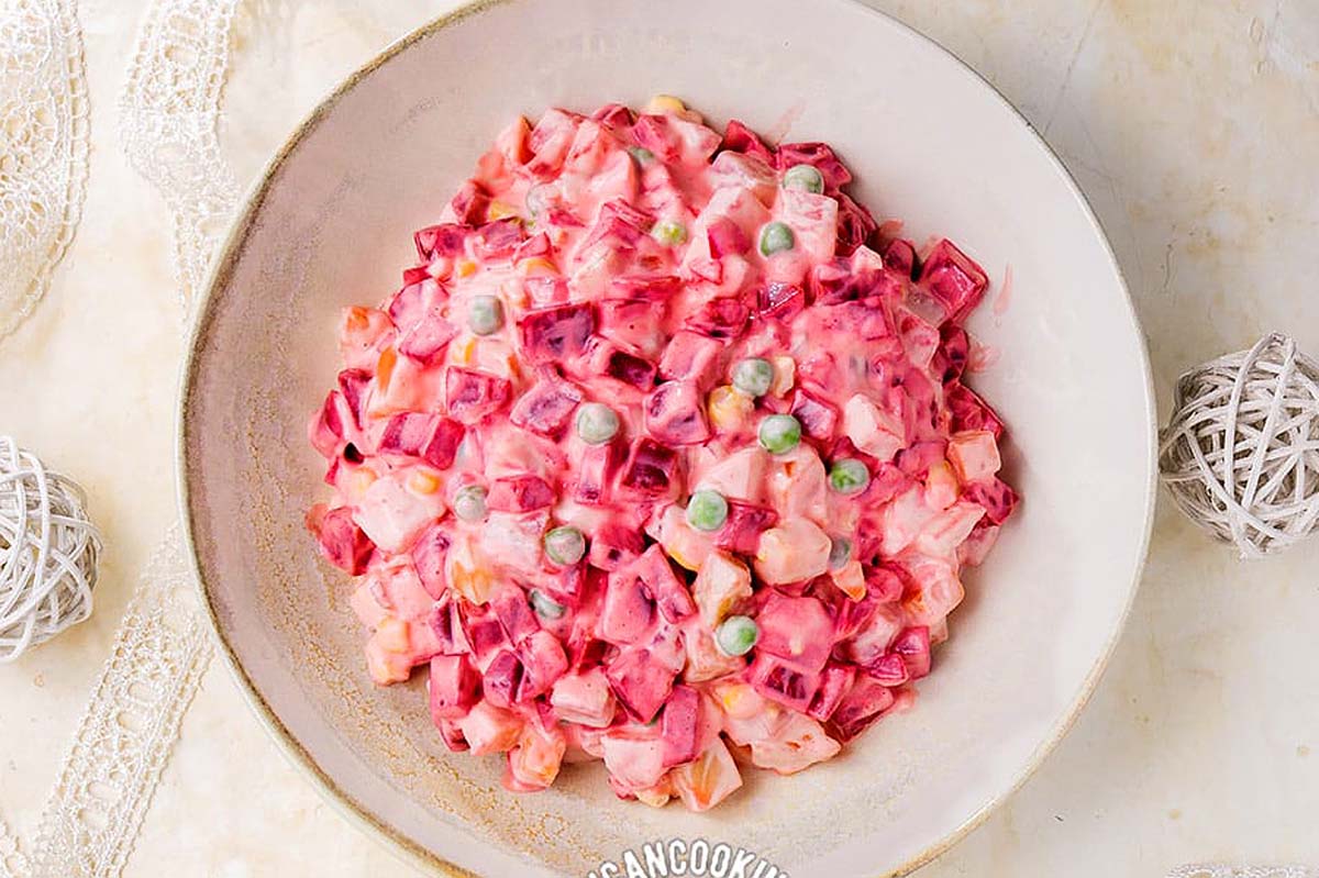 Ensalada Rusa or Ensalada Mixta (potato Salad). 