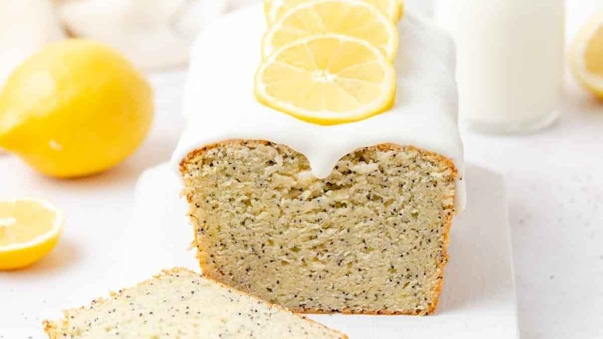 Lemon Poppy Seed Loaf Cake.