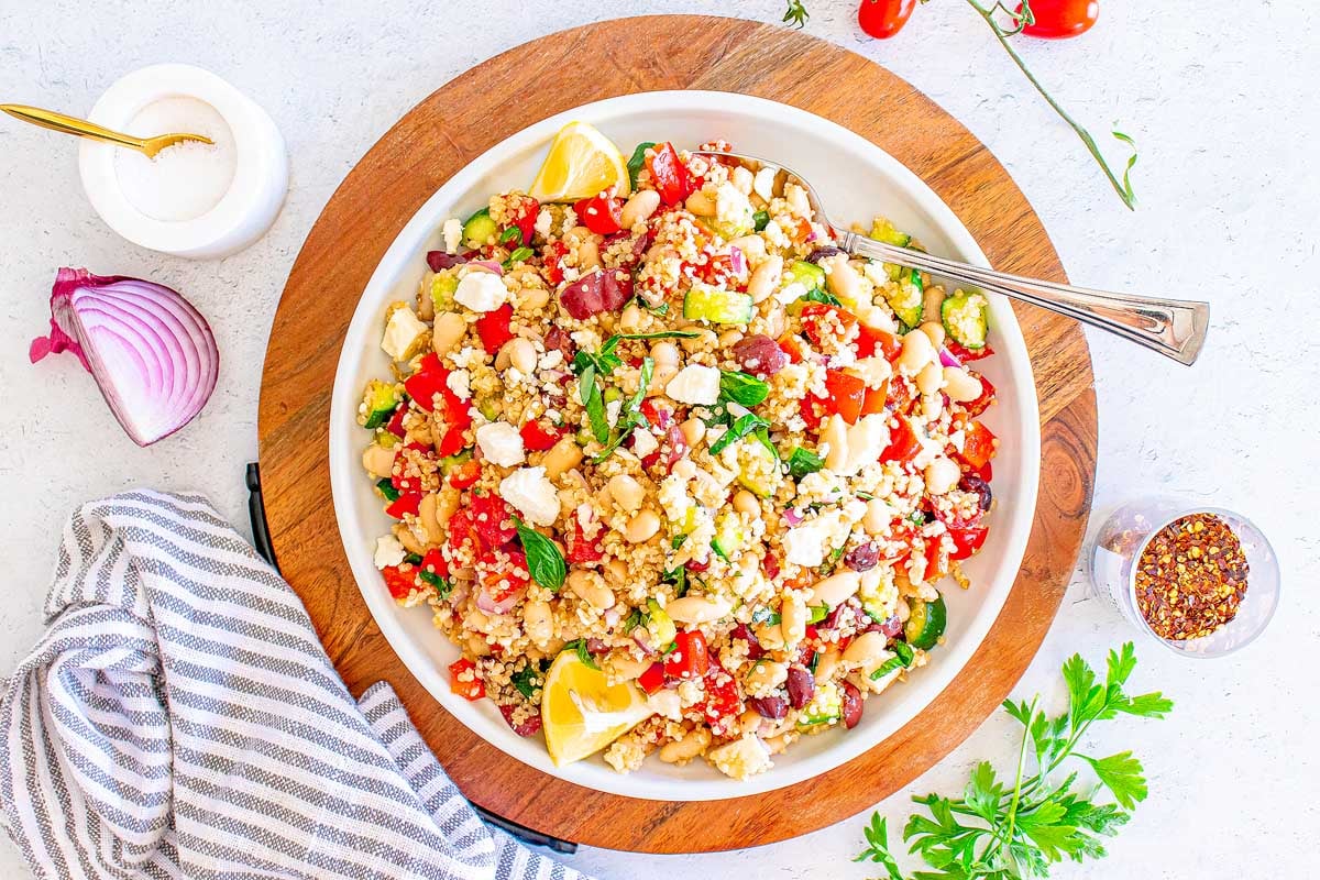 mediterranean quinoa salad