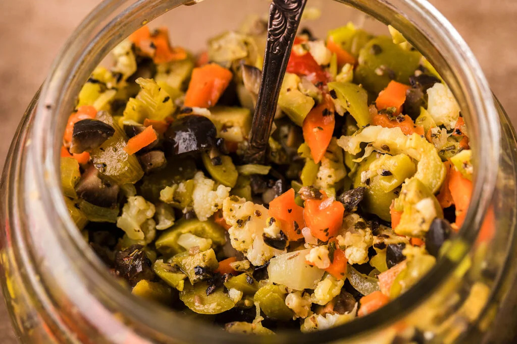 olive salad muffaletta spread