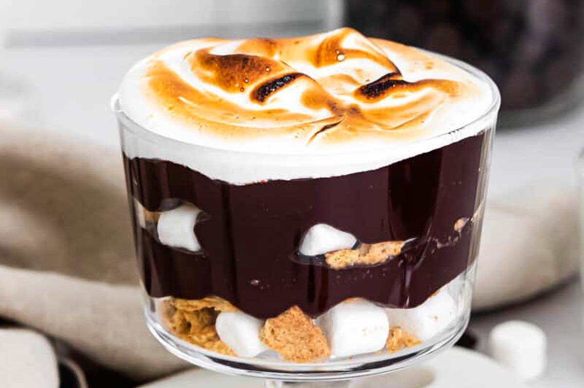 S'Mores Trifle Recipe. 