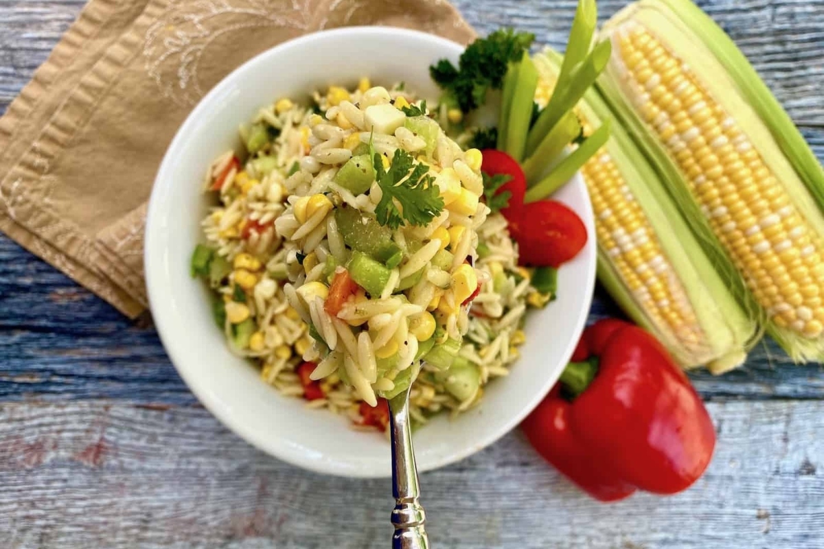 Sweet Corn Pasta Salad.