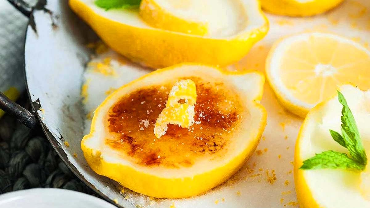 Easy Lemon Posset Brûlée.