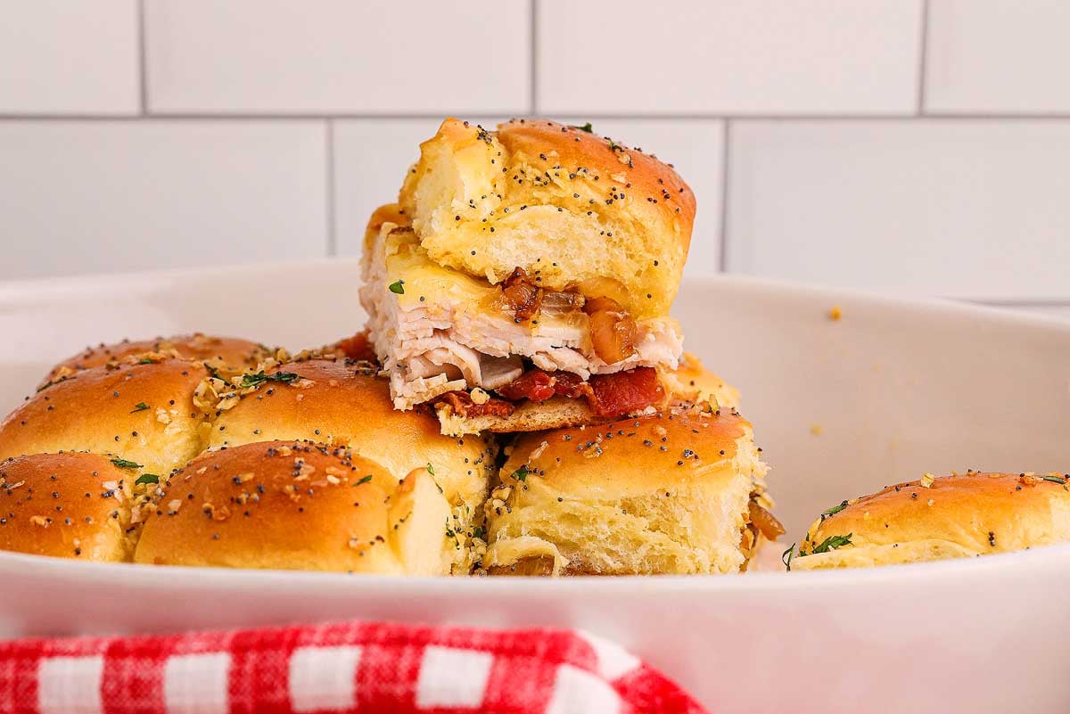 Maple Bacon Turkey Sliders.
