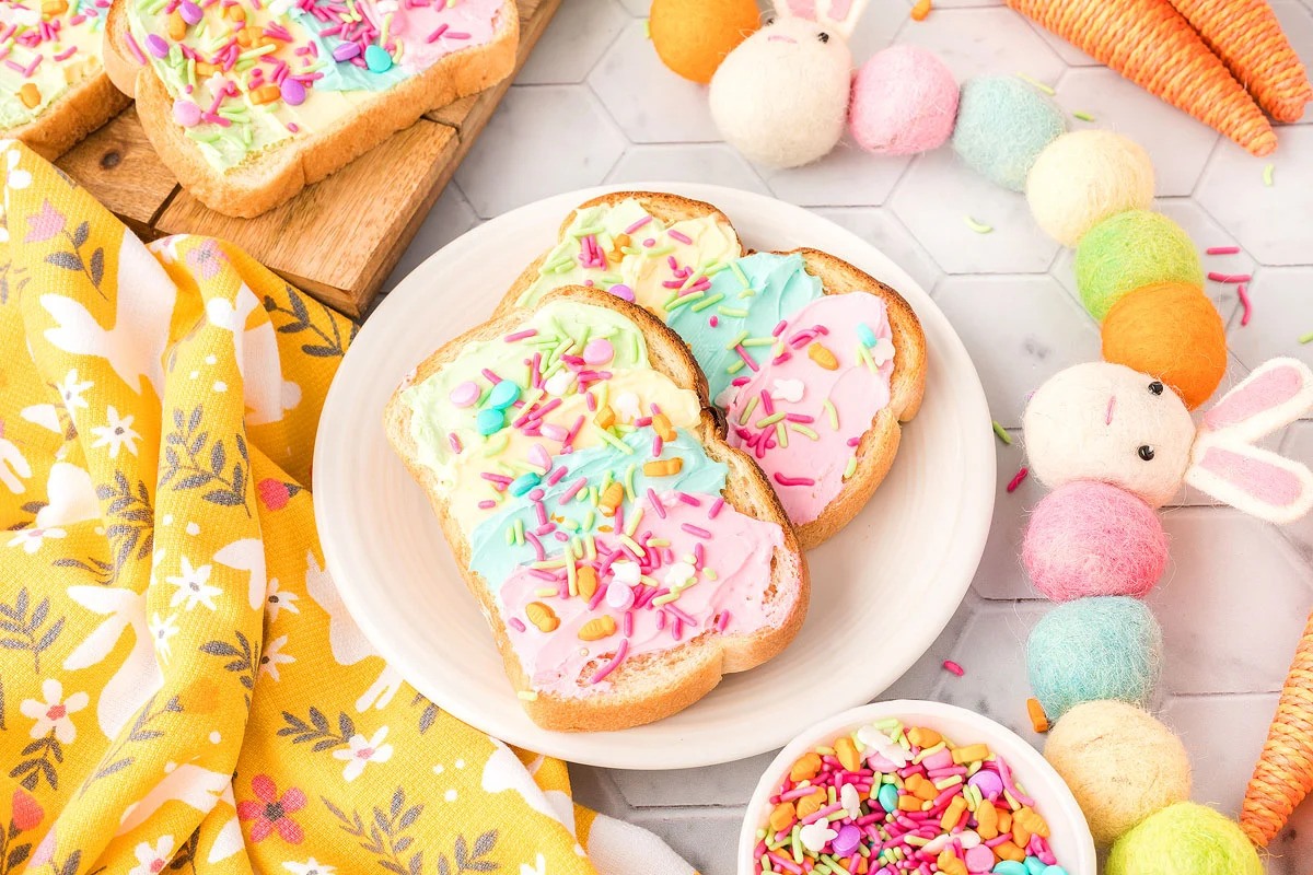 unicorn rainbow toast easter 5