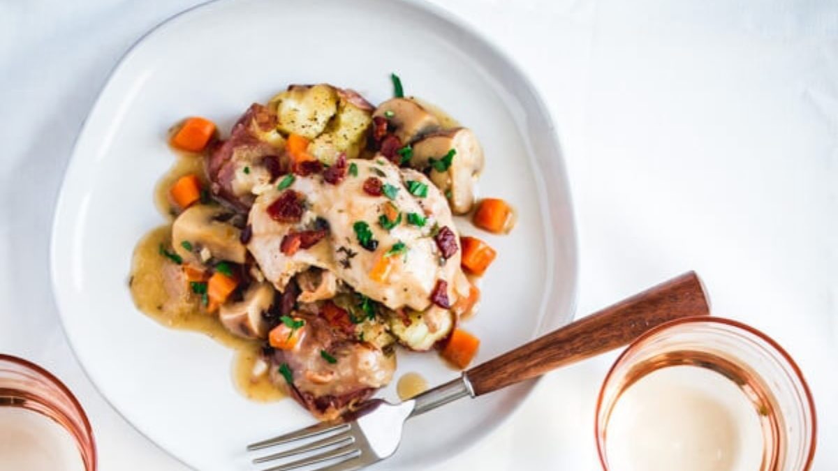 Instant pot coq au vin blanc