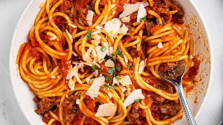 15 Minute Instant Pot Spaghetti.