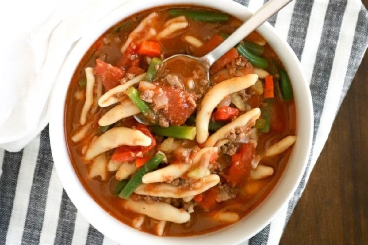 30 Minute Beef Minestrone Recipe